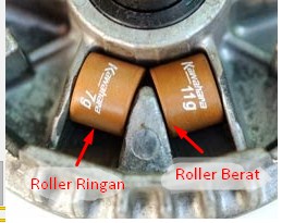 Posisi Roller Motor Matic